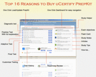 uCertify PrepKit for Oracle exam 1Z0-001 screenshot